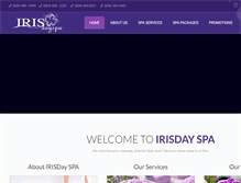 Tablet Screenshot of irisdayspas.com